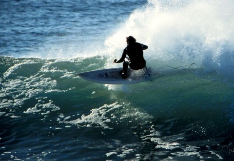 Kevin Naughton surfing J-Bay