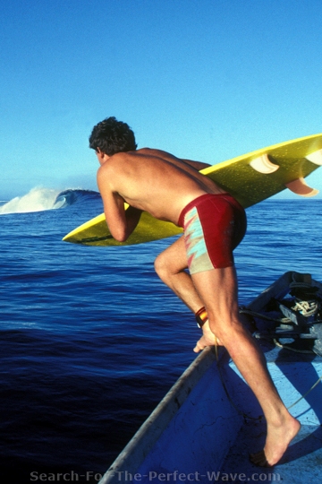 Kevin Naughton at Cloudbreak, Fiji. SURFER Cover, Dec. 1984. Photo by Craig Peterson